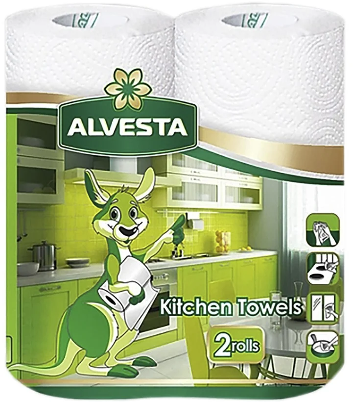 Alvesta hushållspapper i förpackning